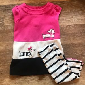 Gymboree dress and matching leggings 12-18m